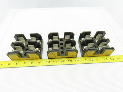 Buss J60030-2COR 2 Pole Class J Fuse Holder Block 600V 30A Lot of 3