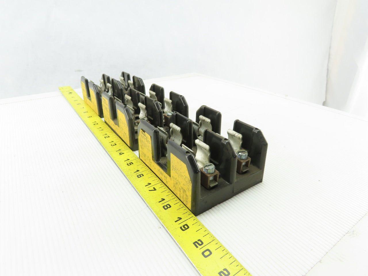 Buss J60030-2COR 2 Pole Class J Fuse Holder Block 600V 30A Lot of 3
