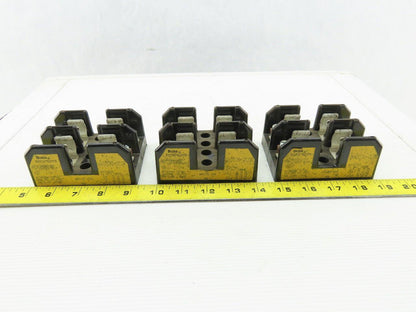 Buss J60030-2COR 2 Pole Class J Fuse Holder Block 600V 30A Lot of 3