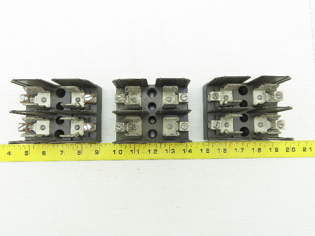 Buss J60060-2COR 600V 60A 2P Class J Fuse Holder Lot of 3