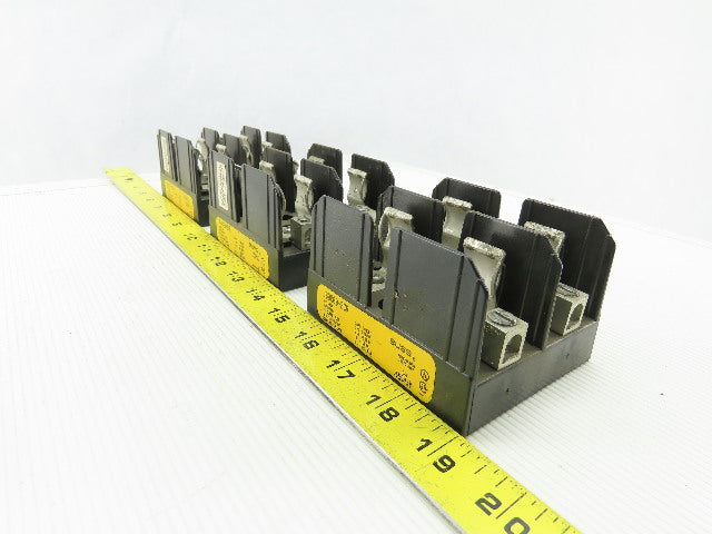 Buss J60060-2COR 600V 60A 2P Class J Fuse Holder Lot of 3