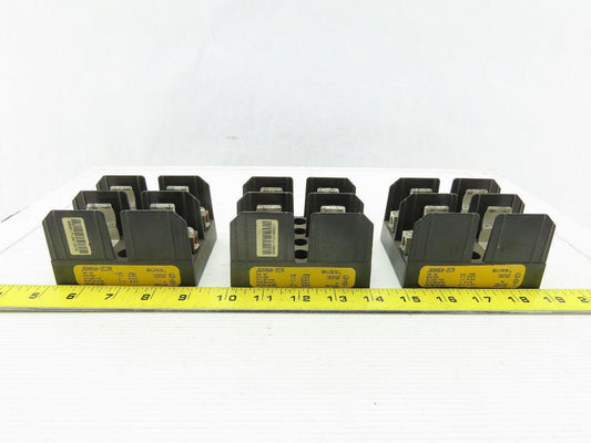 Buss J60060-2COR 600V 60A 2P Class J Fuse Holder Lot of 3