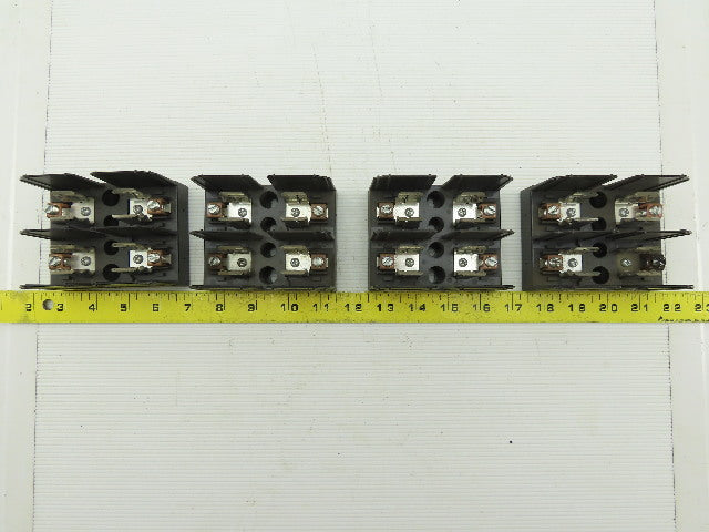 Buss J60030-2COR 2 Pole Class J Fuse Holder Block 600V 30A Lot of 4