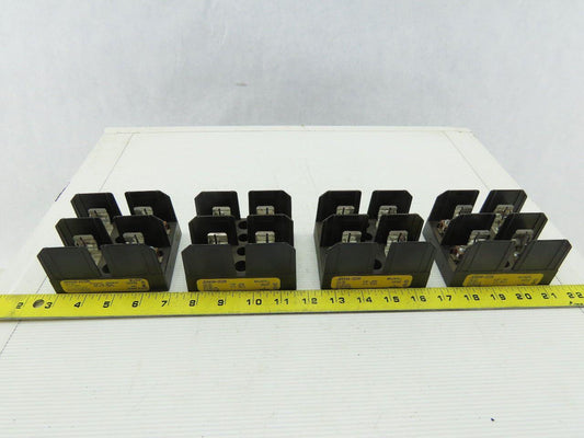 Buss J60030-2COR 2 Pole Class J Fuse Holder Block 600V 30A Lot of 4