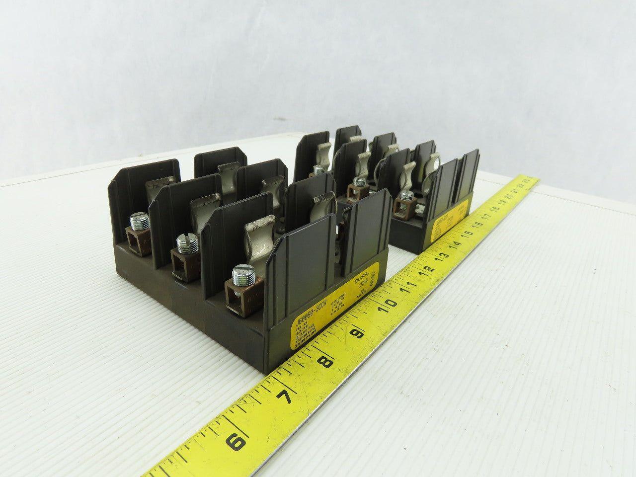 Buss J60060-3COR 3 Pole Fuse Holder 600 V 60 Amp Lot of 2