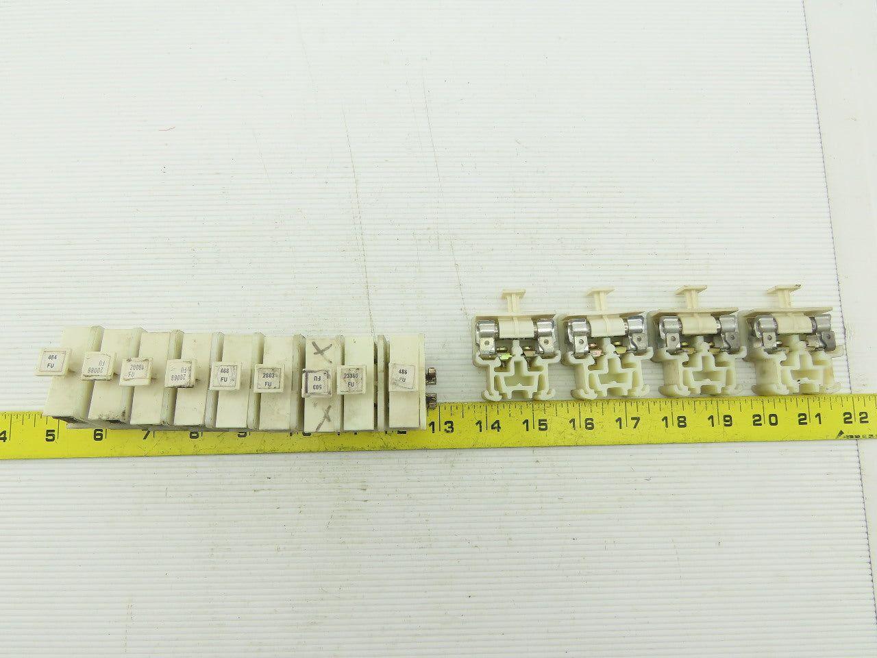 Allen Bradley 1492-CE Terminal Block W/Fuses Din Rain Lot of 13