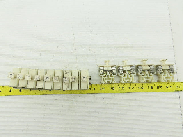 Allen Bradley 1492-CE Terminal Block W/Fuses Din Rain Lot of 13