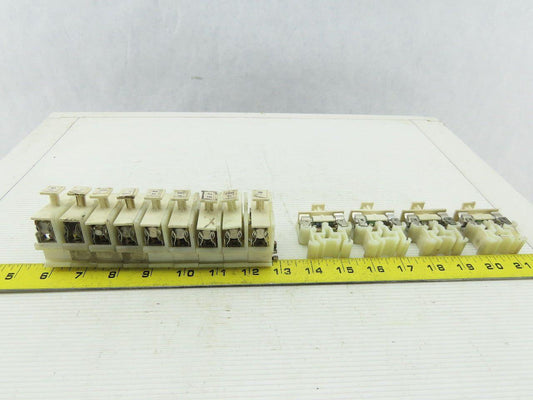 Allen Bradley 1492-CE Terminal Block W/Fuses Din Rain Lot of 13