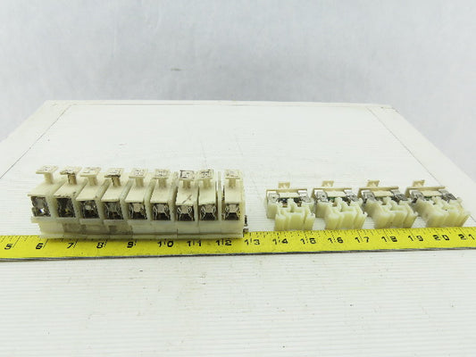 Allen Bradley 1492-CE Terminal Block W/Fuses Din Rain Lot of 13