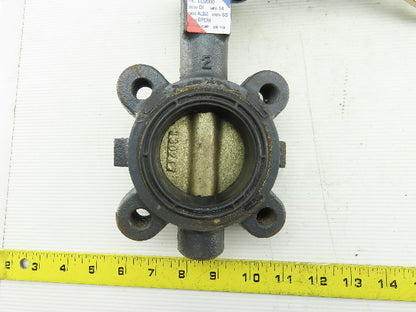 NIBCO LD2000 2.5" 200PSI Ductile-Iron Butterfly Valve  EPDM Seat ALBZ Disc