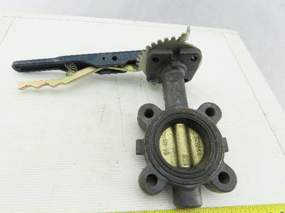 NIBCO LD2000 2.5" 200PSI Ductile-Iron Butterfly Valve  EPDM Seat ALBZ Disc