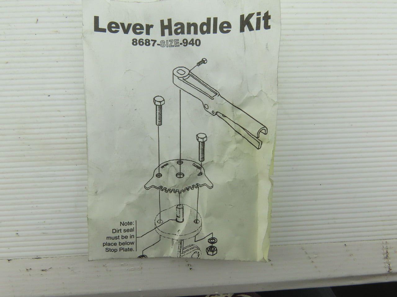 Asco V 9810 Butterfly Valve Handle And Notch Plate With Hardware