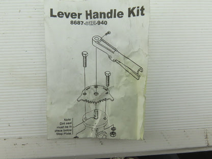 Asco V 9810 Butterfly Valve Handle And Notch Plate With Hardware