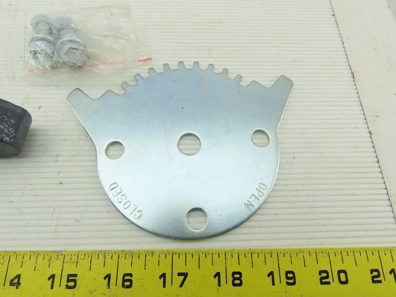 Asco V 9810 Butterfly Valve Handle And Notch Plate With Hardware
