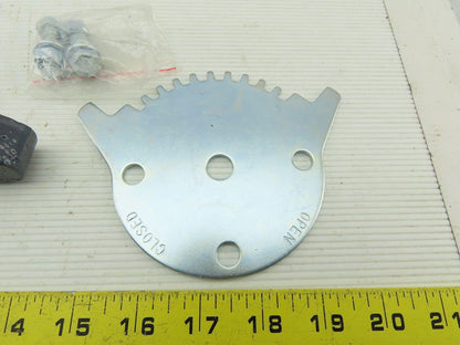 Asco V 9810 Butterfly Valve Handle And Notch Plate With Hardware