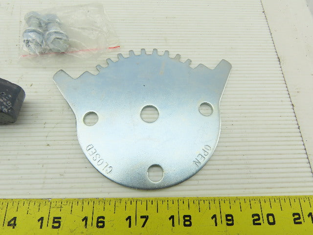 Asco V 9810 Butterfly Valve Handle And Notch Plate With Hardware