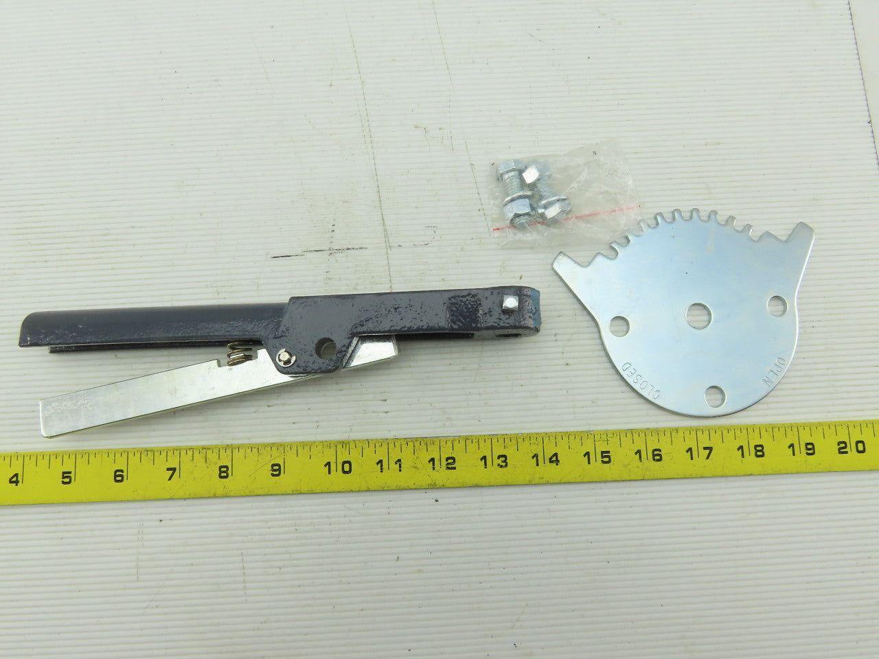 Asco V 9810 Butterfly Valve Handle And Notch Plate With Hardware