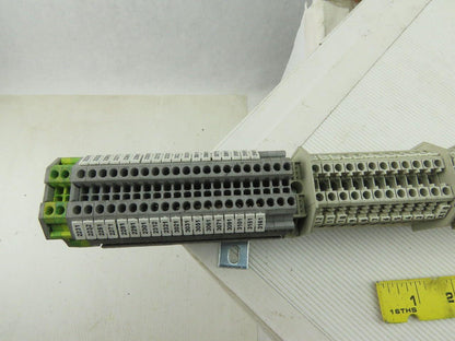 Weidmuller WK4/U Mixed Terminal Block DIN Rail 600V 40A Lot of 123