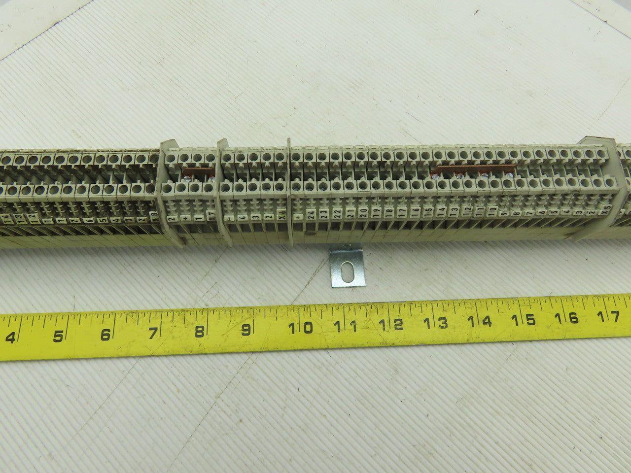 Weidmuller WK4/U Mixed Terminal Block DIN Rail 600V 40A Lot of 123