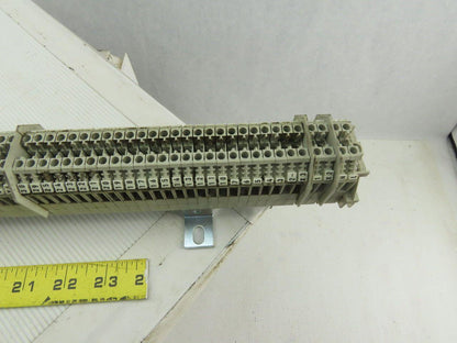 Weidmuller WK4/U Mixed Terminal Block DIN Rail 600V 40A Lot of 123