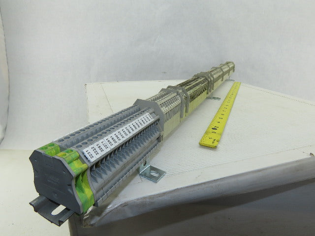 Weidmuller WK4/U Mixed Terminal Block DIN Rail 600V 40A Lot of 123