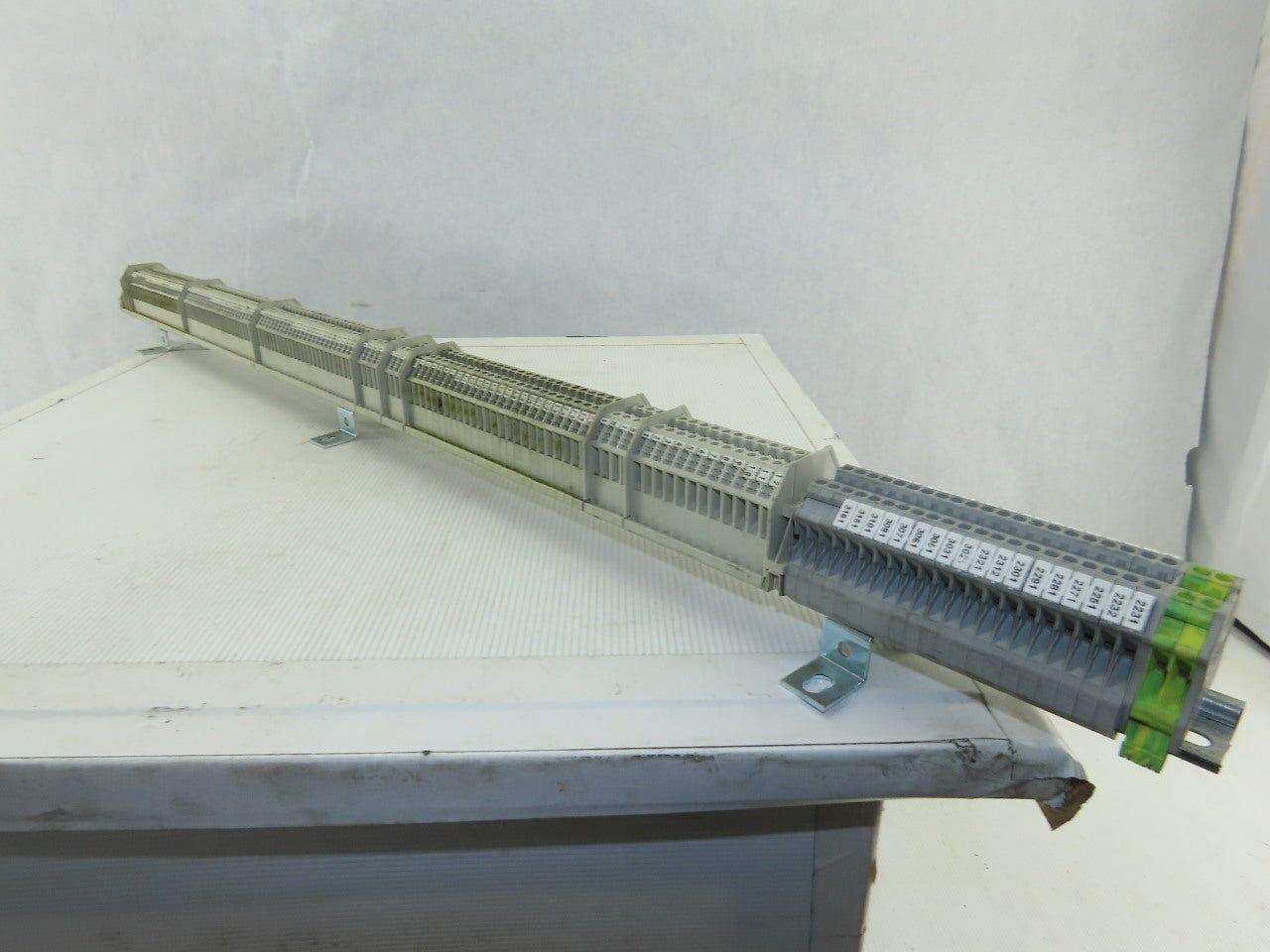 Weidmuller WK4/U Mixed Terminal Block DIN Rail 600V 40A Lot of 123