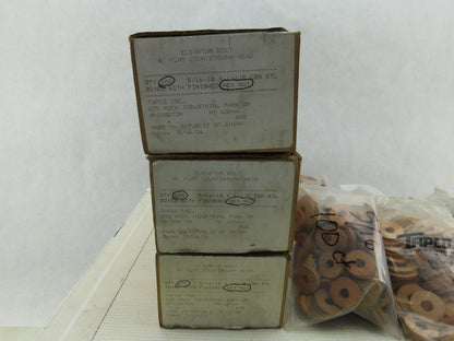 Tapco Flat Countersunk Head Elevator Bolts Lock Washers Nuts Leather Washers