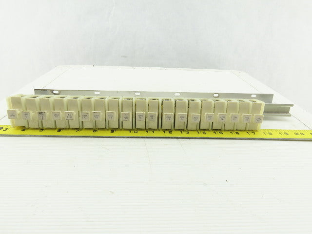 Allen Bradley 1492-CE Terminal Blocks W/Fuse FNA-10 Dual Element Din Rail 19 Pcs