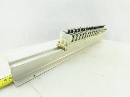 Allen Bradley 1492-CE Terminal Blocks Din Rail W/Fuse Gould GFN1 125VAC 18 Pcs