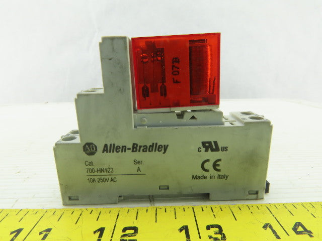 Allen Bradley 700-HPS2Z24 HN123 Relay Safety Control 8-Blade 24VDC 2PDT 8A 30VDC