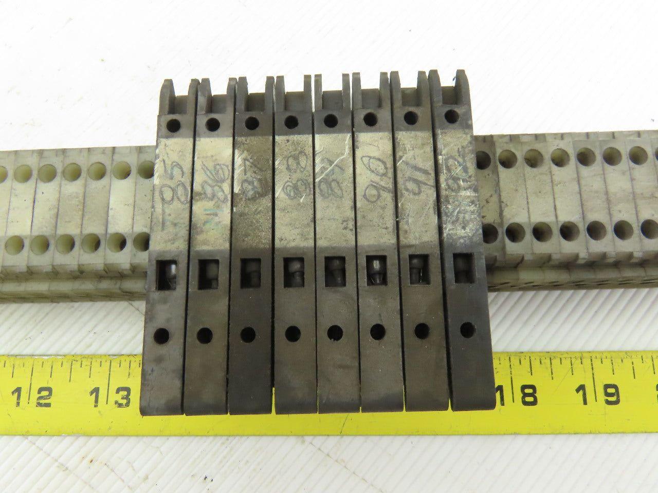 Allen Bradley 1492-H DIN Rail Mount Fuse Holders And Terminal Blocks Lot Of 135