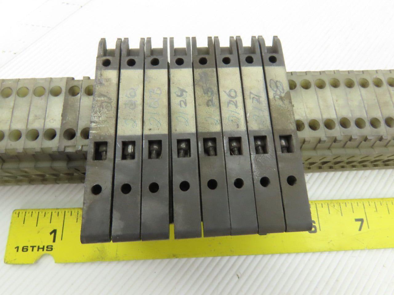 Allen Bradley 1492-H DIN Rail Mount Fuse Holders And Terminal Blocks Lot Of 135