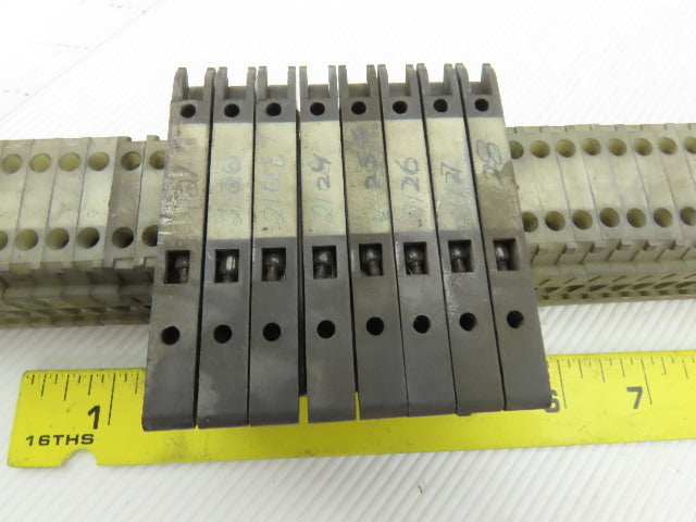 Allen Bradley 1492-H DIN Rail Mount Fuse Holders And Terminal Blocks Lot Of 135