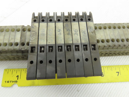 Allen Bradley 1492-H DIN Rail Mount Fuse Holders And Terminal Blocks Lot Of 135