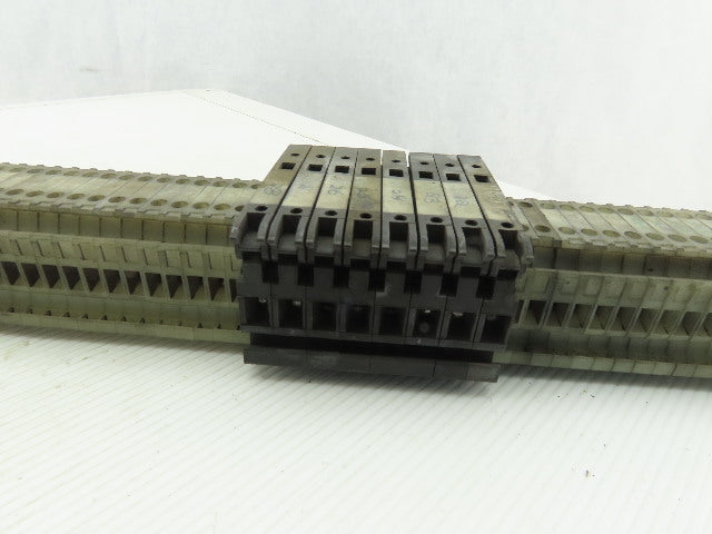 Allen Bradley 1492-H DIN Rail Mount Fuse Holders And Terminal Blocks Lot Of 135