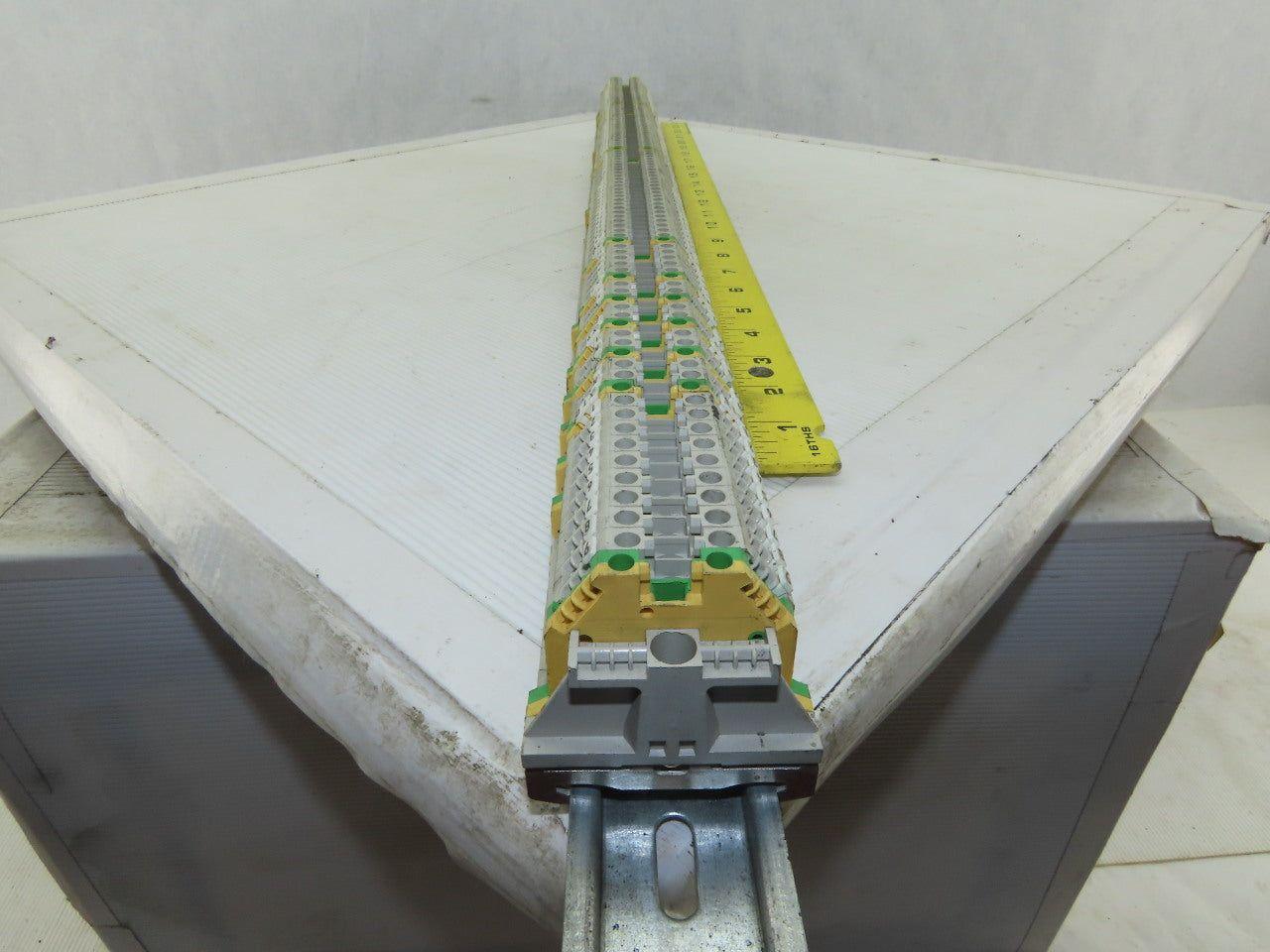 Weidmuller WK4/U Terminal Blocks 600/800V 20-10AWG And Grounds Lot of 106