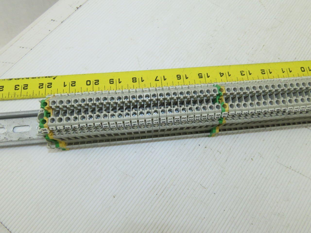 Weidmuller WK4/U Terminal Blocks 600/800V 20-10AWG And Grounds Lot of 106