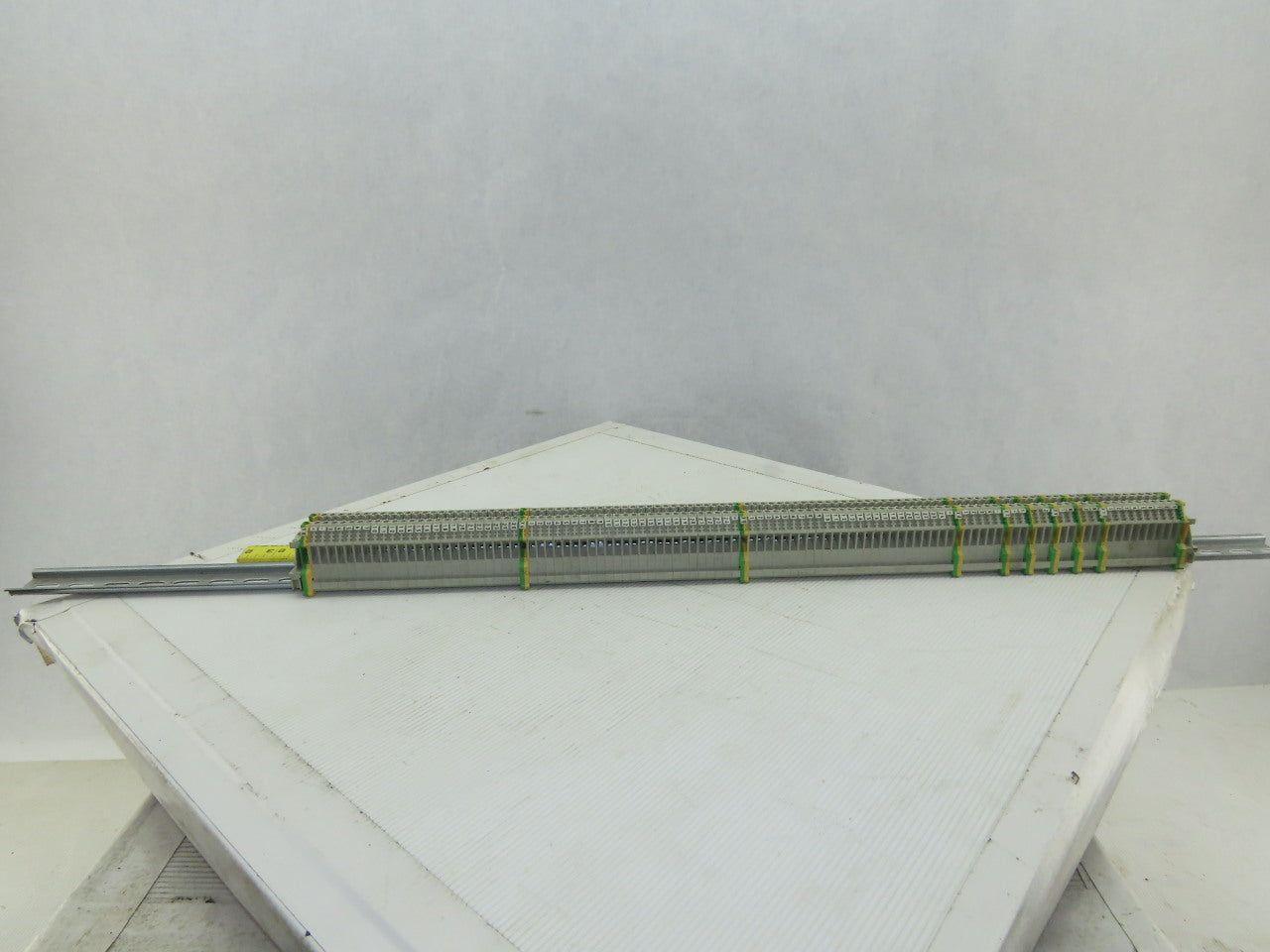 Weidmuller WK4/U Terminal Blocks 600/800V 20-10AWG And Grounds Lot of 106