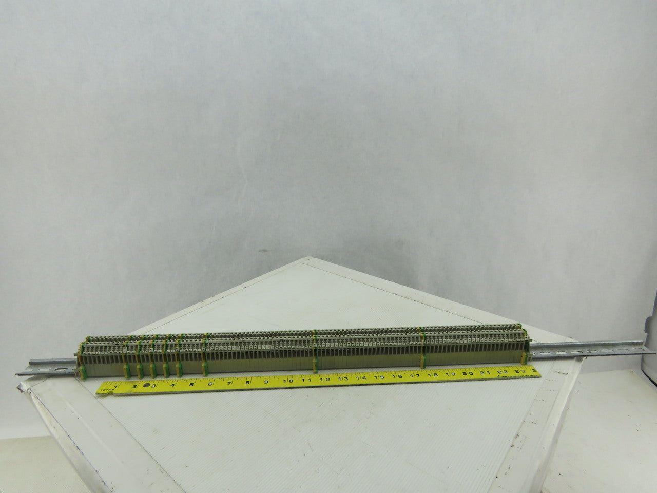 Weidmuller WK4/U Terminal Blocks 600/800V 20-10AWG And Grounds Lot of 106