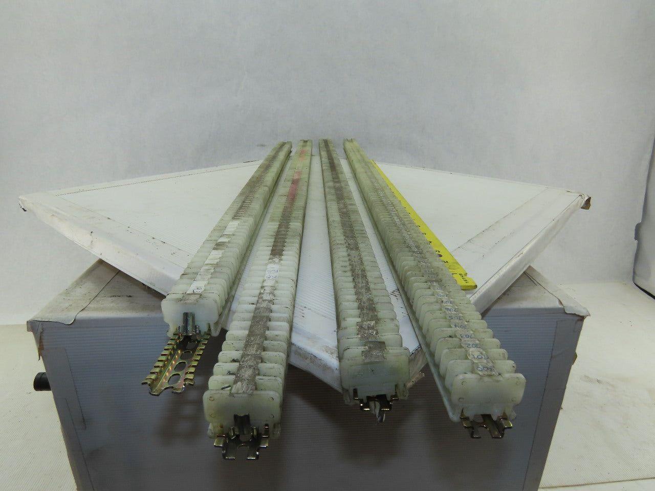 Allen Bradley 1492-F DIN Rail Mount Terminal Block On 4 DIN Rail Lot of 410