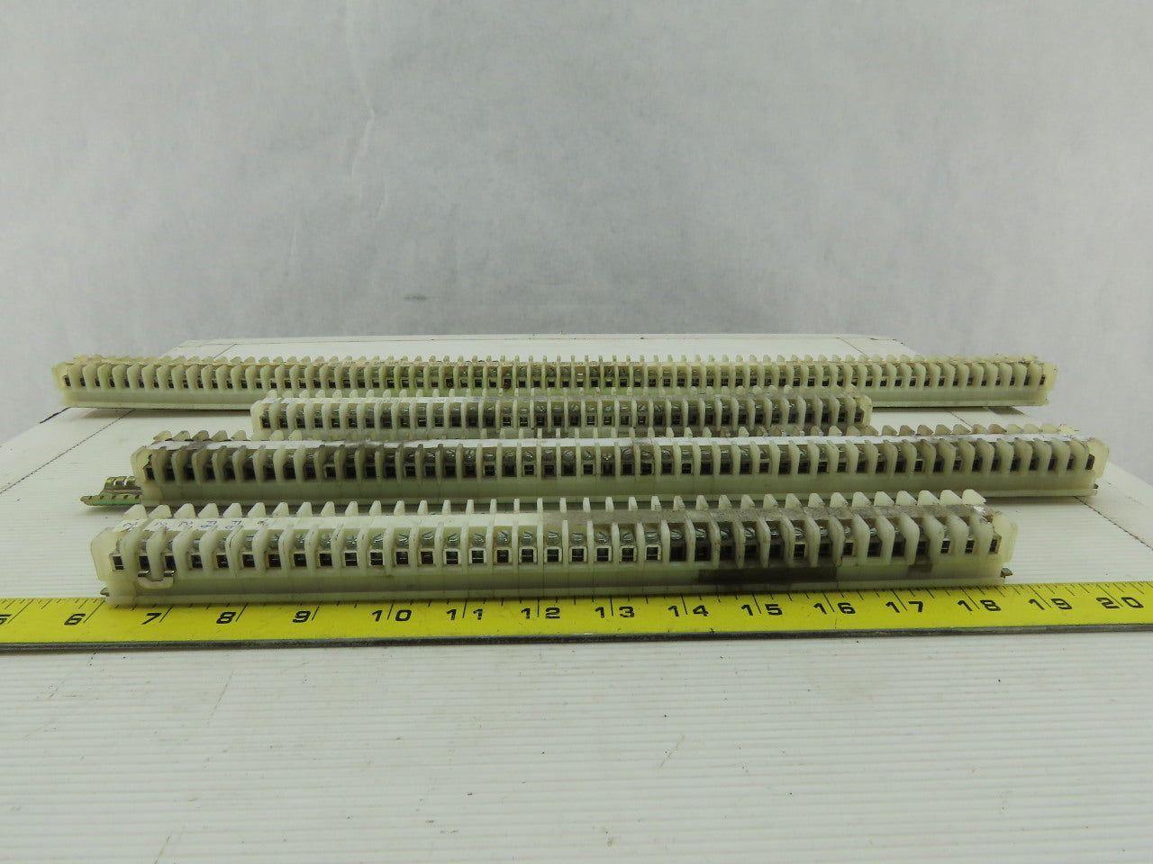 Allen Bradley 1492-F DIN Rail Mount Terminal Block On 4 DIN Rail Lot of 189