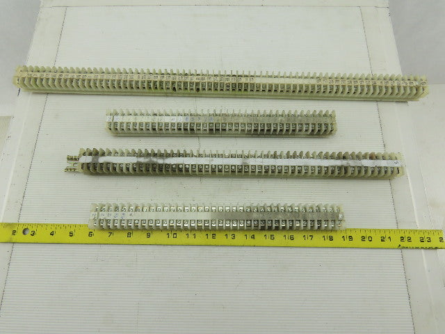 Allen Bradley 1492-F DIN Rail Mount Terminal Block On 4 DIN Rail Lot of 189