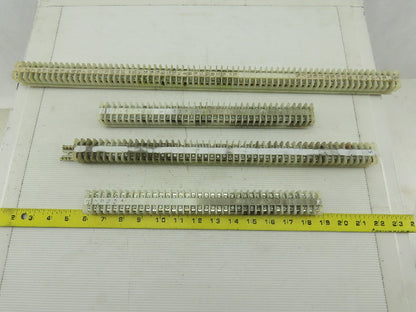 Allen Bradley 1492-F DIN Rail Mount Terminal Block On 4 DIN Rail Lot of 189