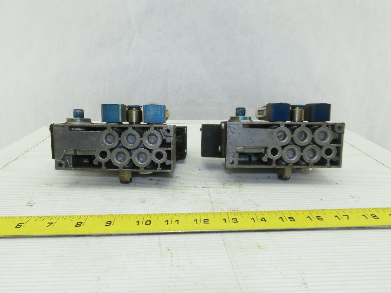 Festo ZP-D-1-24G Pneumatic Valve with Solenoid Block Lot of 2