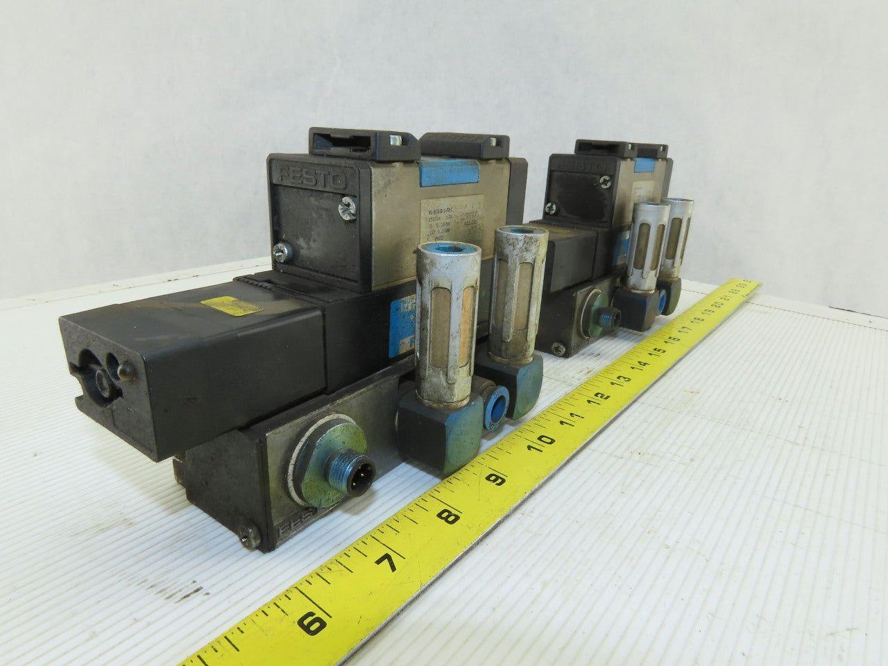 Festo ZP-D-1-24G Pneumatic Valve with Solenoid Block Lot of 2