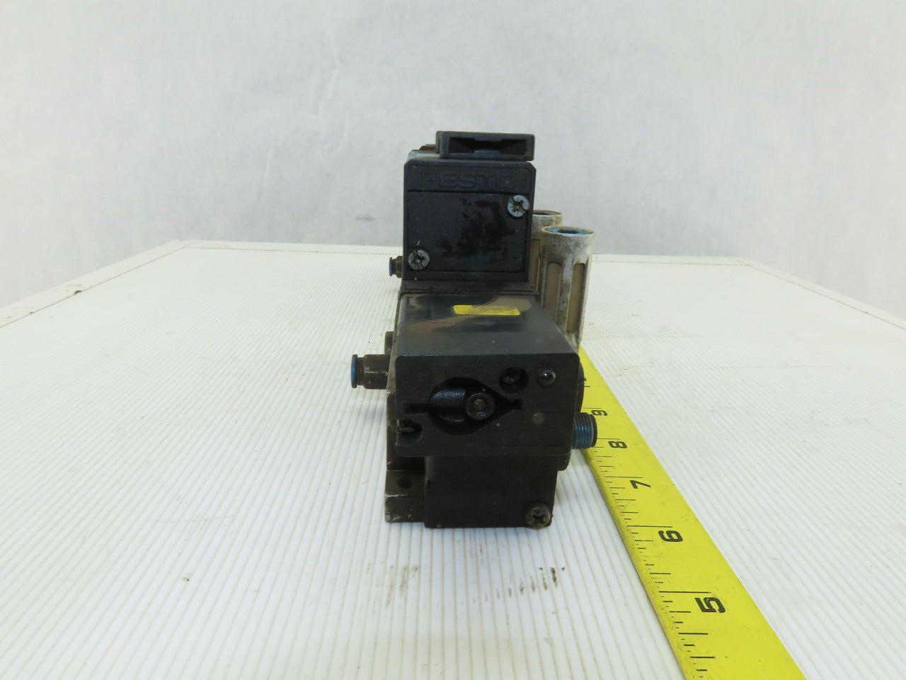 Festo ZP-D-1-24G Pneumatic Valve with Solenoid Block Lot of 2