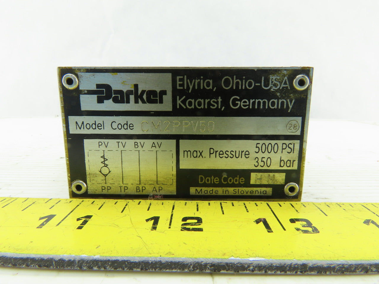 Parker CM2PPV50 Hydraulic Valve