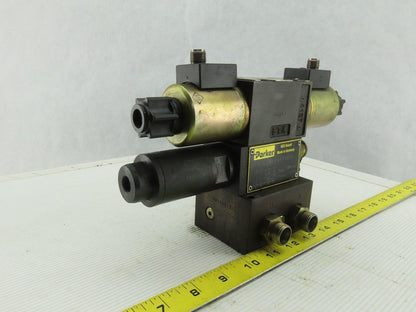 Parker PRDM2PP21SNS Pressure Reducing Module 24VDC Hydraulic Valve Subplate Assy