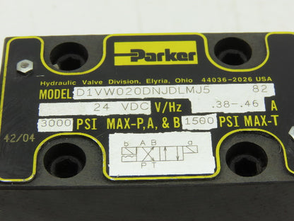 Parker PRDM2PP21SNS Pressure Reducing Module 24VDC Hydraulic Valve Subplate Assy
