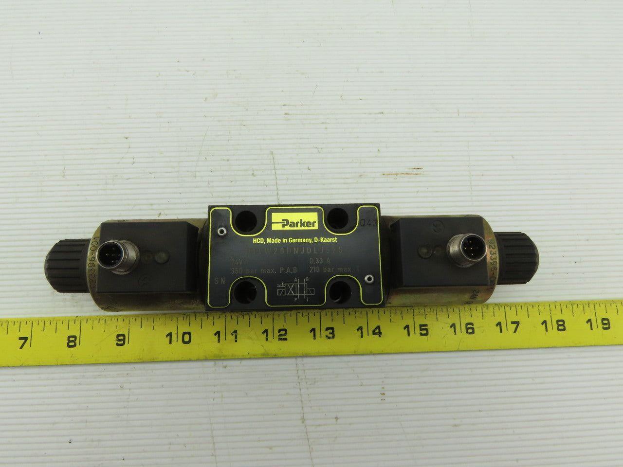 Parker D1VW4CNJDLJ575 Hydraulic Directional Control Solenoid Valve 350 Bar
